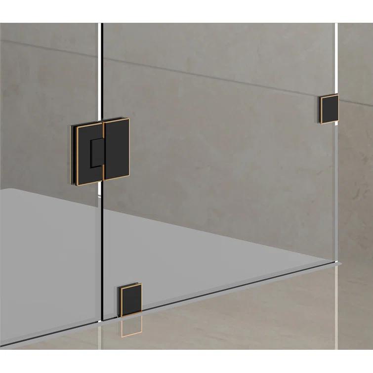 Aston Avalux Hinged Semi-Frameless Shower Door SEN987-CH-32-10