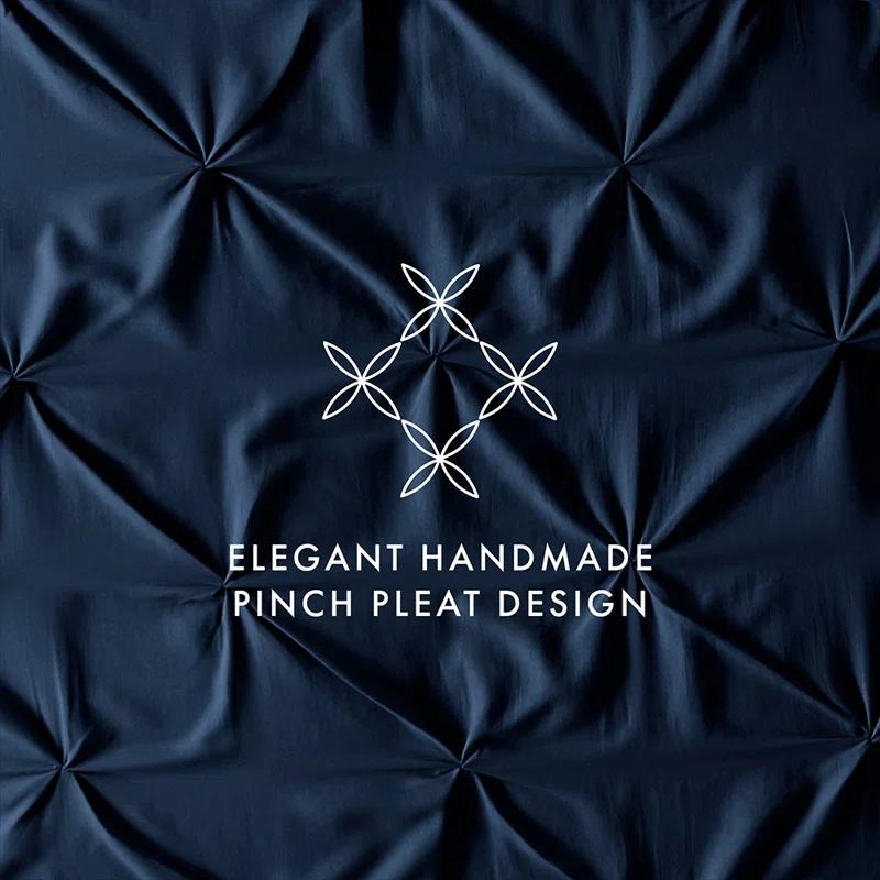 Becky Cameron Pinch Pleat Textured Duvet Cover Set