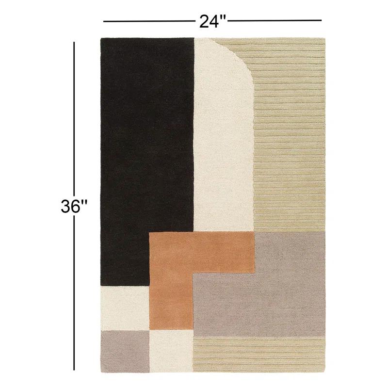 Mora Geometric Hand-Tufted Wool Area Rug