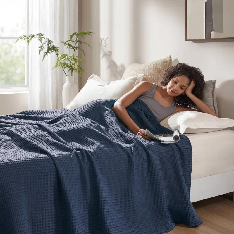 Waffle Weave Cotton Blanket