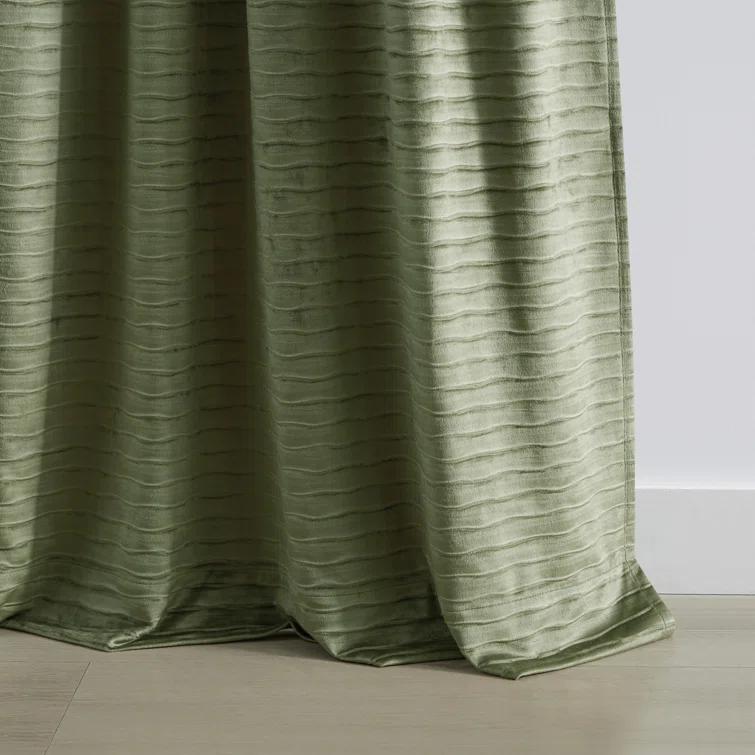 Martha Stewart Martha Stewart Wave Embossed Curtain Panel Pair (Set of 2)