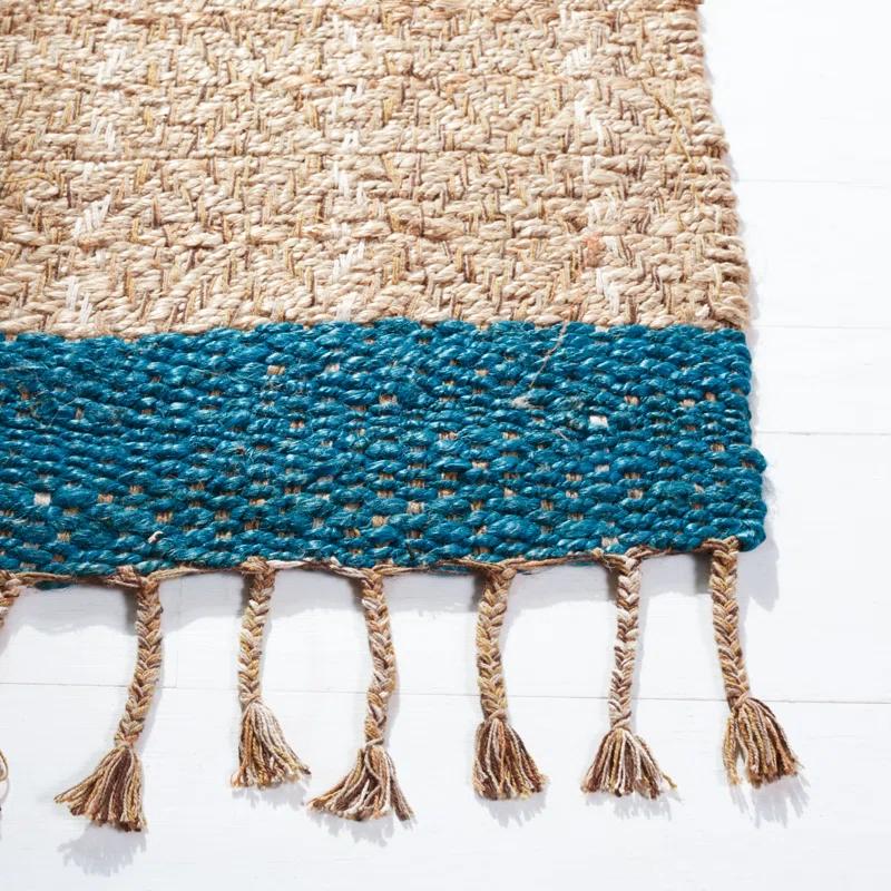 Union Rustic Abbie-J Hand Woven 0.8 Jute 0.2 Cotton Striped Rug