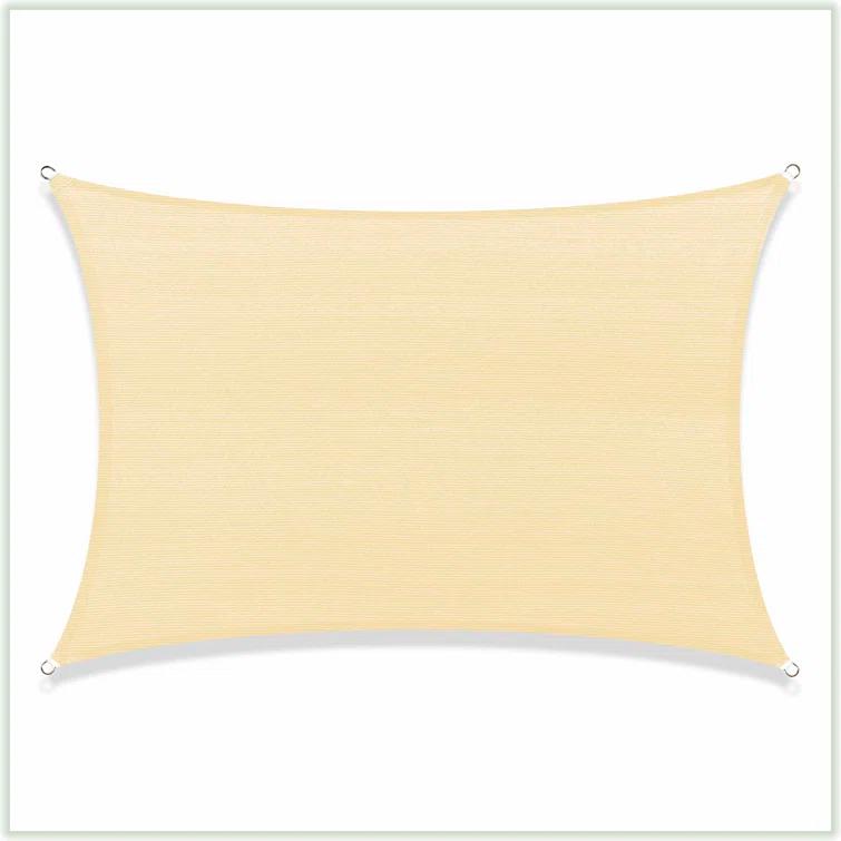 ColourTree Colourtree Sun Shade Sail Rectangle Canopy Fabric Cloth Screen, Water Permeable & UV Block UPF50