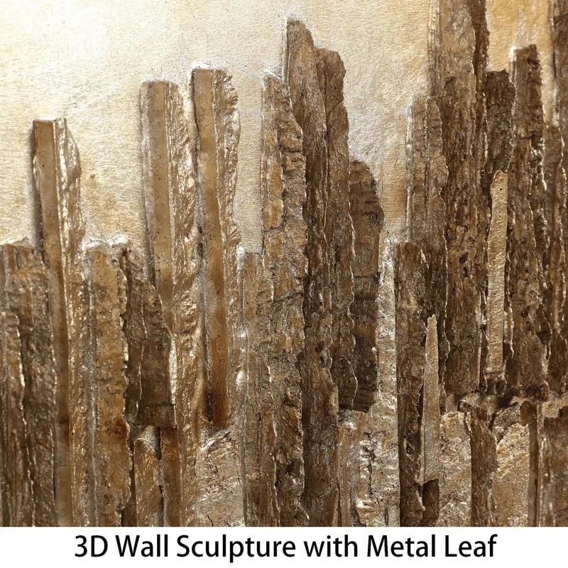 Foundry Select "Passages" Handed Painted Rugged Wooden Wall Art