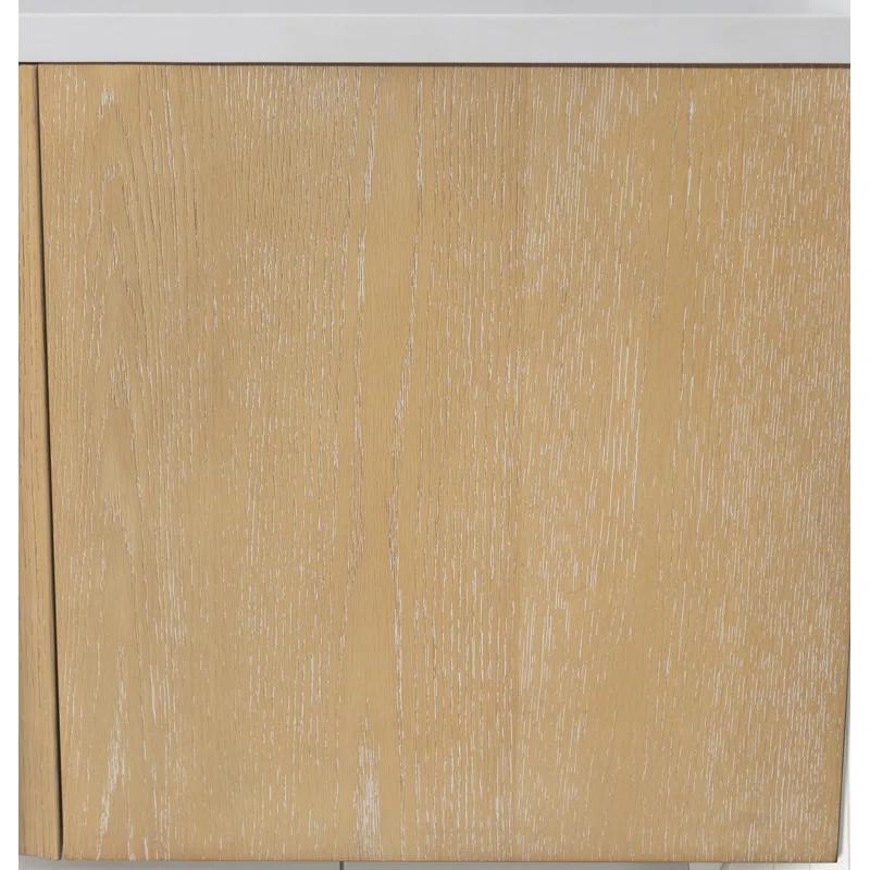 Ari Kitchen & Bath La Jolla 36" Single Floating Bathroom Vanity With Engineered Quartz Top