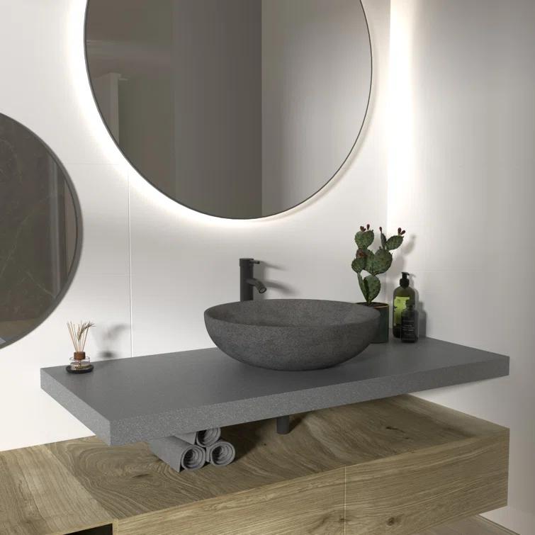 VIBRANTBATH Vessel Sink Faucet Single-handle Bathroom Faucet with Drain Assembly A-99052H-B-2