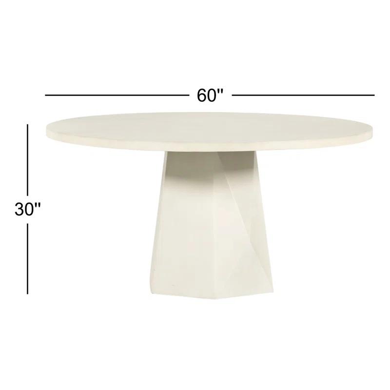 Schuller Indoor / Outdoor Round Dining Table - White