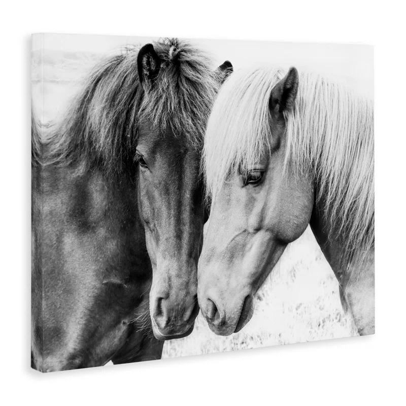 Stupell Industries " Horse Love Duo Portrait " by Sisi And Seb
