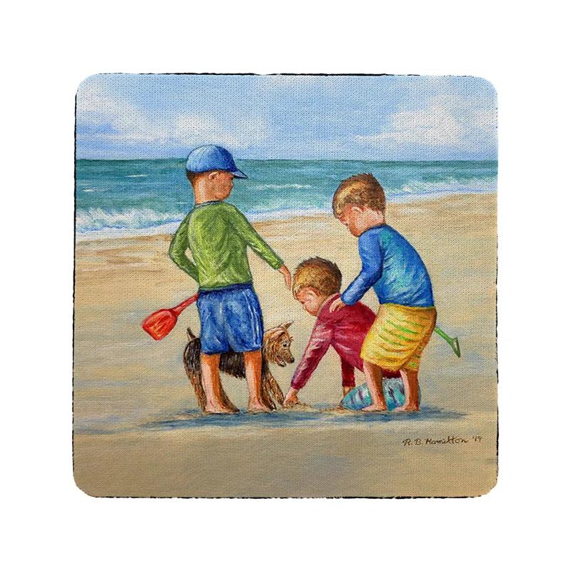 Highland Dunes Silicone Square 4 Piece Coaster Set (Set of 4)