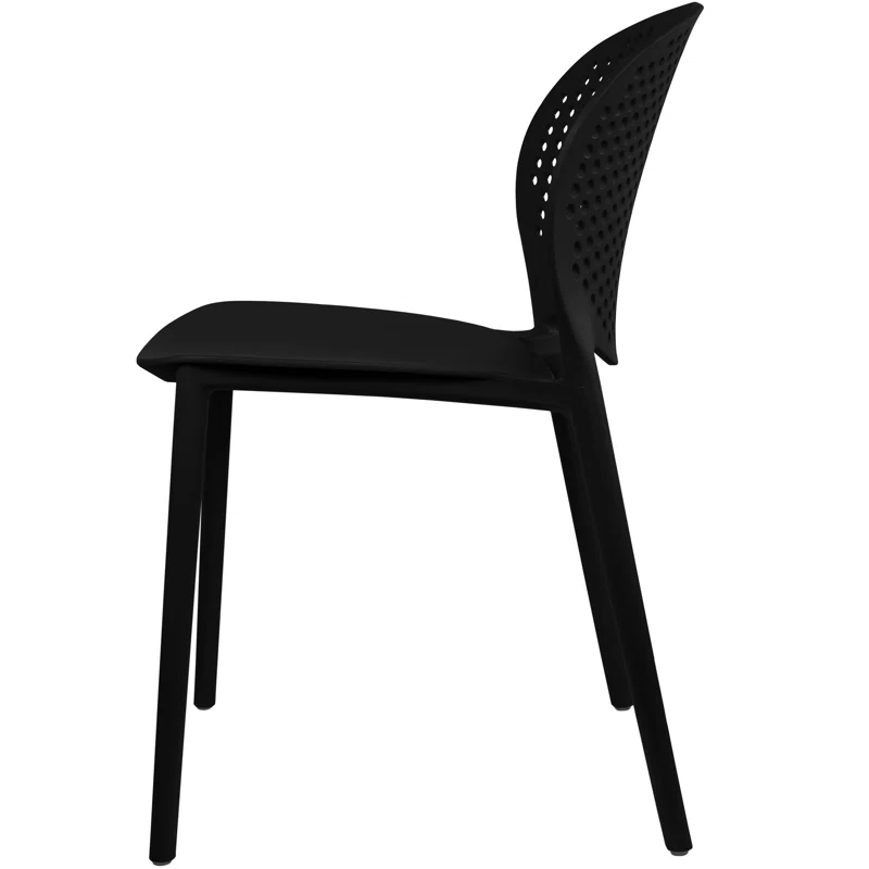 Outdoor Stacking Dining Side Chair (Set of 2)