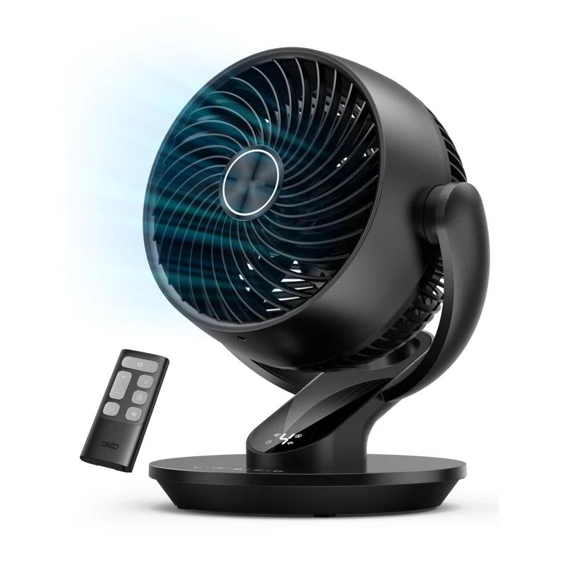 BEACHWATER POOL & SPA, LLC Table Fan For Bedroom, 13-Inch Oscillating Air Circulator Fan, 120° Tilt Adjustment, 28Db Ultra-Quiet, 70Ft Powerful Airflow, 4 Speeds Desk Fans With Remote For Whole Room, Home, Office