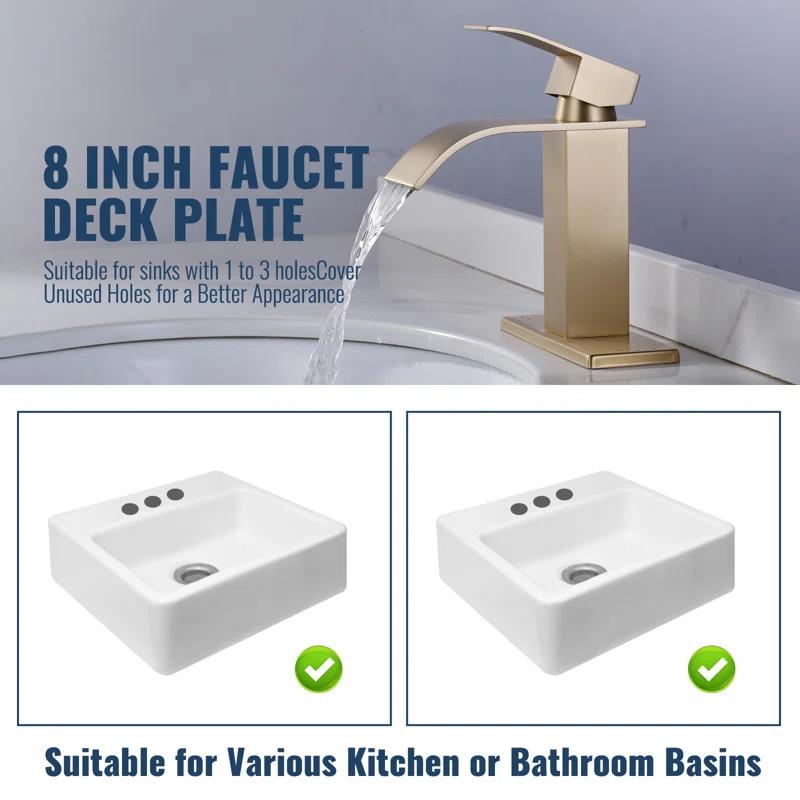 iVIGA VCC06G iVIGA 10" Sink Faucet Hole Cover Deck Plate