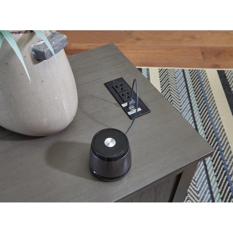 Lark Manor™ Dalson End Table and Built-In Outlets