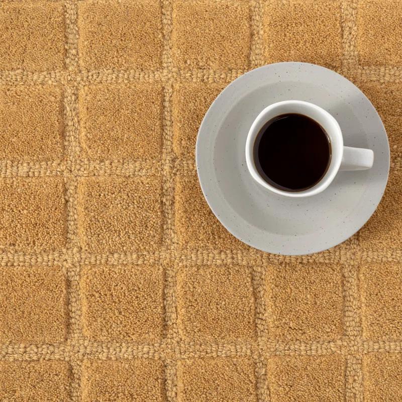 Latitude Run® Fritz Checkered Wool Area Rug