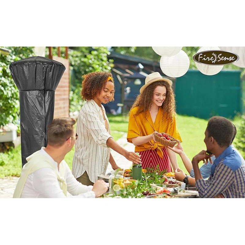 Fire Sense Fire Sense Pro Series Full Length Vinyl Cover For Patio Heater,10 Gauge Felt Lined With Zipper 34"-39"