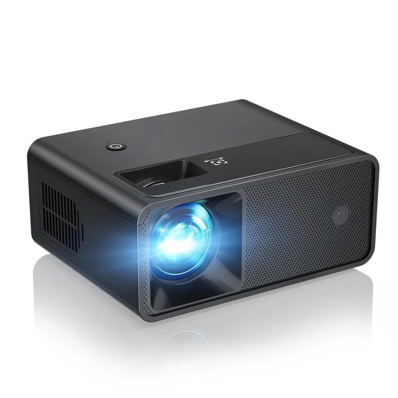 BEACHWATER POOL & SPA, LLC Mini Projector, 2025 Upgraded Full HD 1080P Support Video Projector, Portable Small Movie Projector, Compatible With Ios/Android/Windows/TV Stick/Box/USB/HDMI