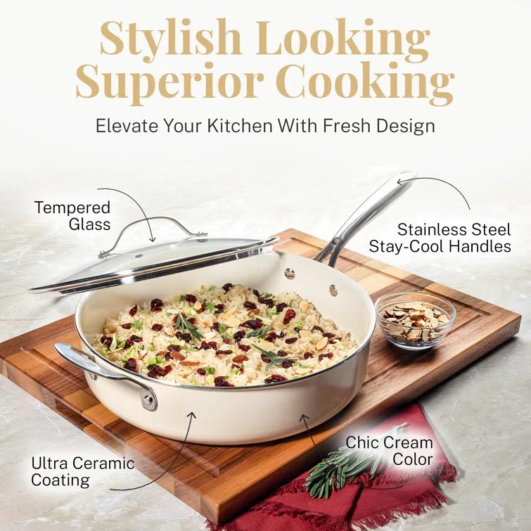 Gotham Steel Gotham Steel Naturals 20 Pc Express Cookware and Bakeware Set with Utensils