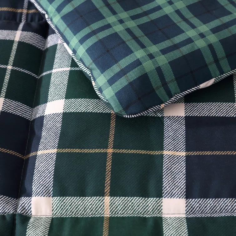 Nautica Costal Plaids Nautica Northsail Plaid Navy Reversible Duvet Cover Set