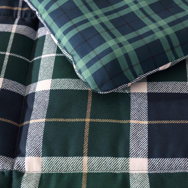 Nautica Costal Plaids Nautica Northsail Plaid Navy Reversible Duvet Cover Set