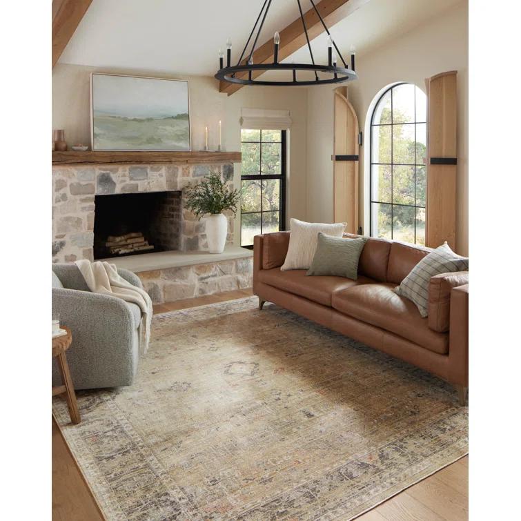 Magnolia Home by Joanna Gaines x Loloi Magnolia Home By Joanna Gaines X Loloi Millie Gold / Charcoal Area Rug