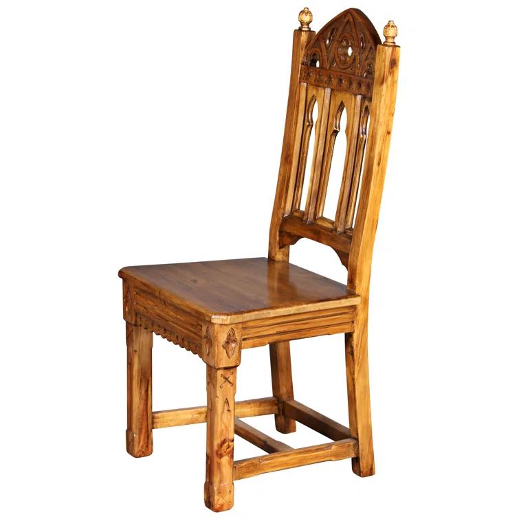 Fleur De Lis Living Sudbury Gothic Solid Wood Side Chair