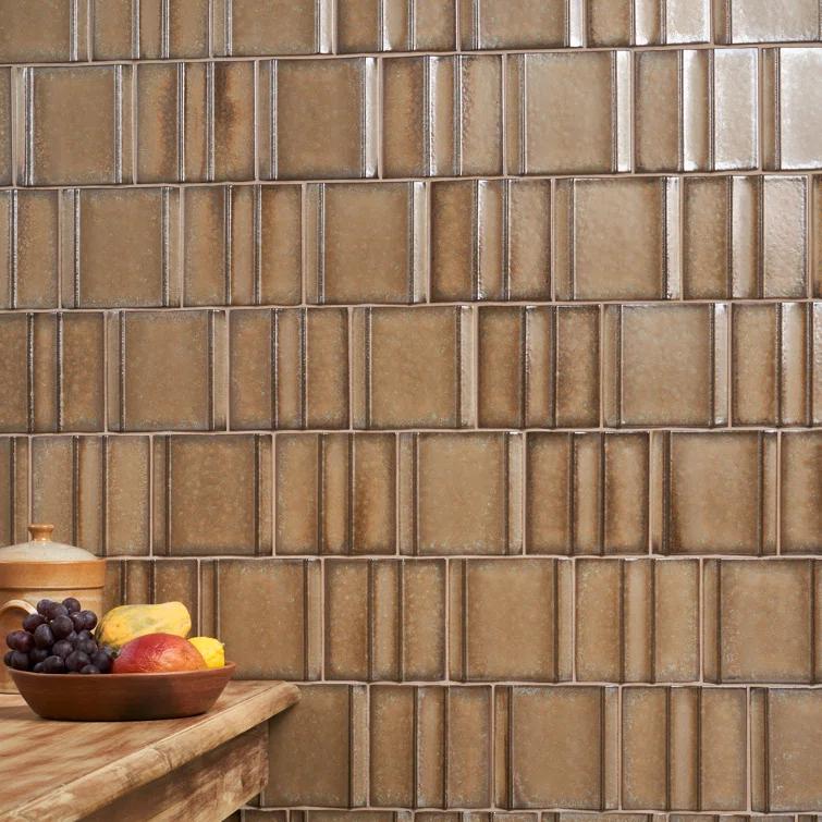 Ivy Hill Tile Metaru 5.82 In. X 5.82 In. 3D Metallic Look Matte Porcelain Wall Tile (7.82 Sq. Ft. / Case)