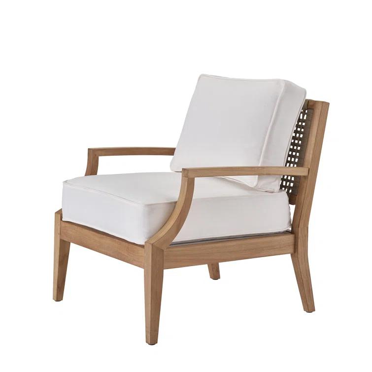 Coastal Living™ by Universal Furniture Chesapeake Teak Patio Chair with Sunbrella Cushions