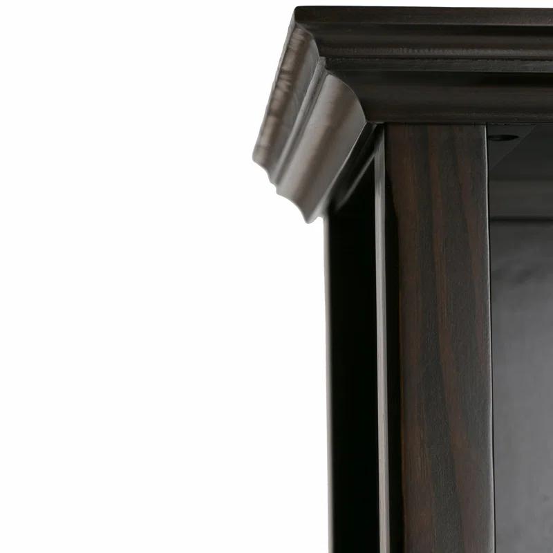 Simpli Home Amherst 30"W Solid Wood 5 Shelf Bookcase with Adjustable Shelves