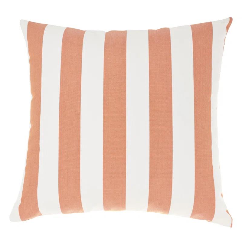 Badri Striped Indoor/Outdoor Reversible Throw Pillow