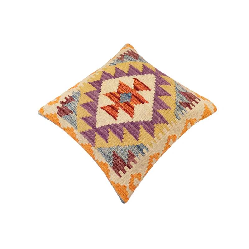 Tribal Kilim Pillow Geometric Throw Pillow