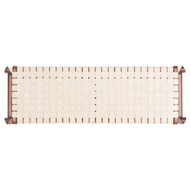 Kenan Genuine Leather Bench