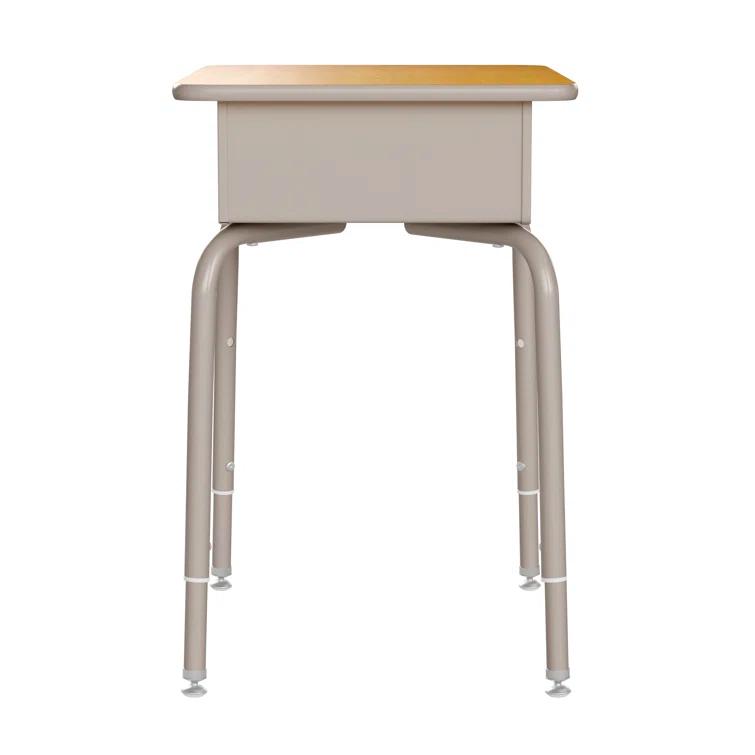 Flash Furniture Goddard Height-Adjustable Open Front Student Desk with Metal Book Box