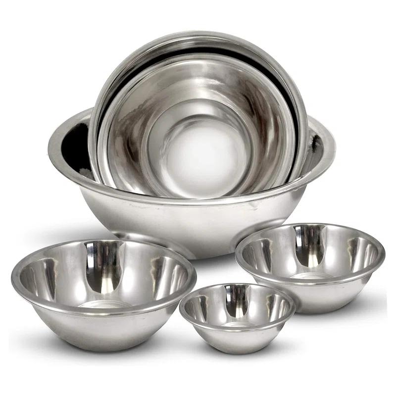 Stainless Steel 6 Piece Nested Mixing Bowl Set (Set of 6)