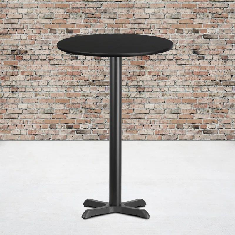Flash Furniture Carrus Round Laminate Table Top with Height Table Base