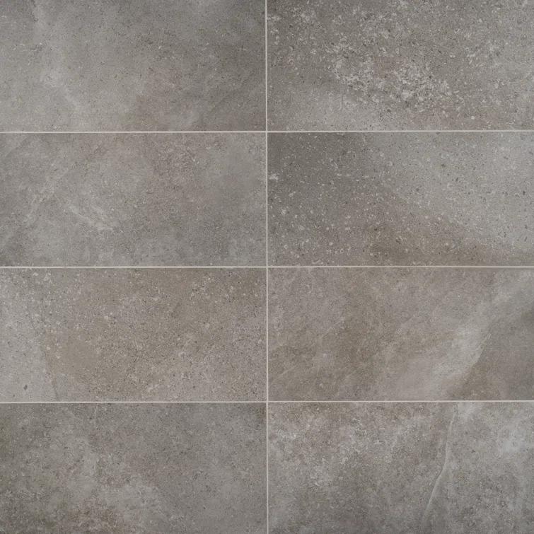 Bond Tile Grava 11.81 in. x 23.62 in. Matte Stone Look Porcelain Floor and Wall Tile (9.68 Sq. Ft. / Case)