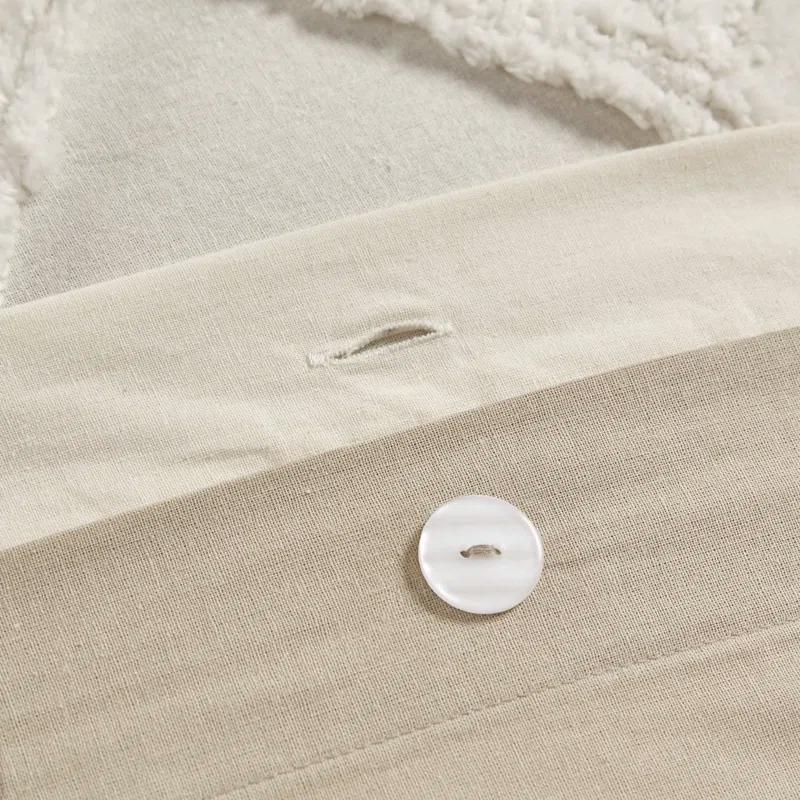 INK+IVY Mila Cotton Duvet Cover Set with Chenille Tufting & Reviews | Wayfair