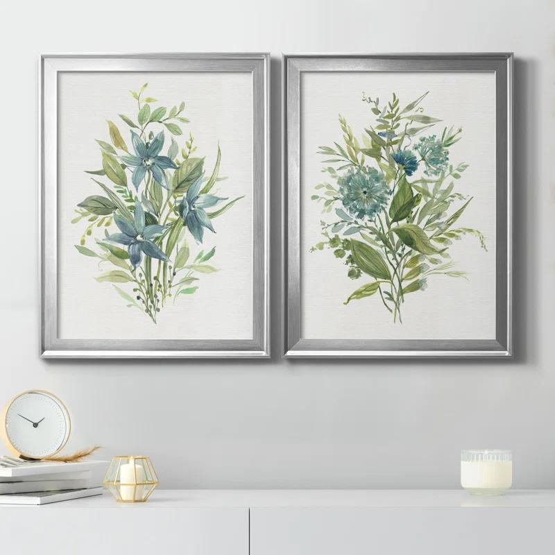 Red Barrel Studio® " Greenery I " 2 - Pieces Painting Print