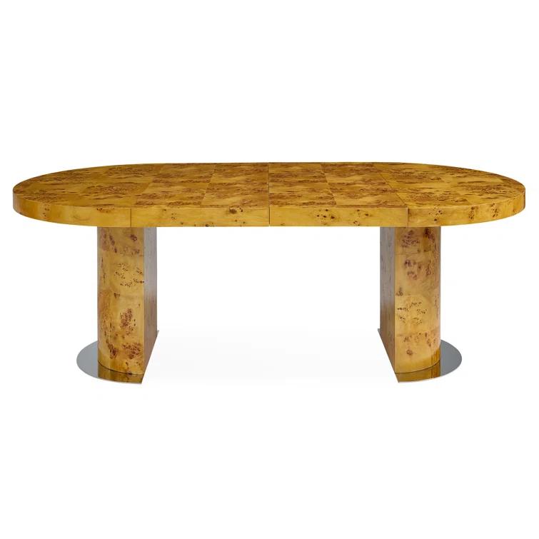 Jonathan Adler Bond Extendable Solid Wood Top Dining Table