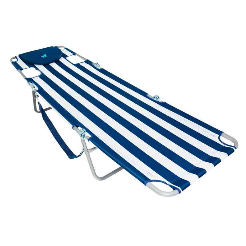 Ostrich Ostrich Chaise Lounge, Portable Facedown Beach Camping Pool Tanning Chair