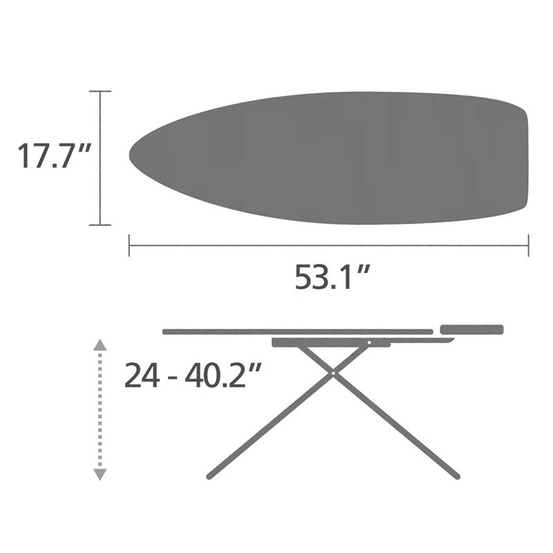 Brabantia Size D XL Ironing Board with Heat Resistant Parking Zone