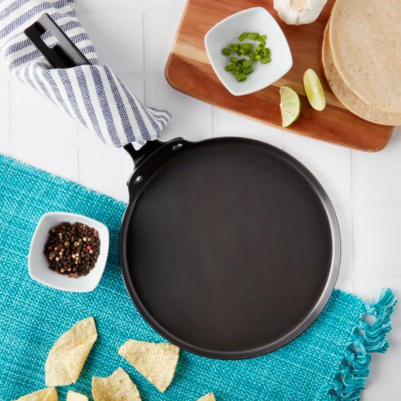 INFUSE INFUSE 9" Non-Stick Carbon Steel Comal Griddle Pan