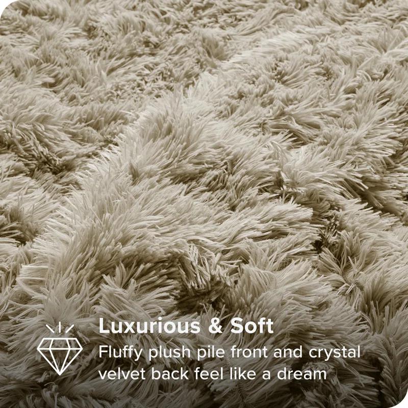 Bare Home Shaggy Fleece Plush Duvet Cover