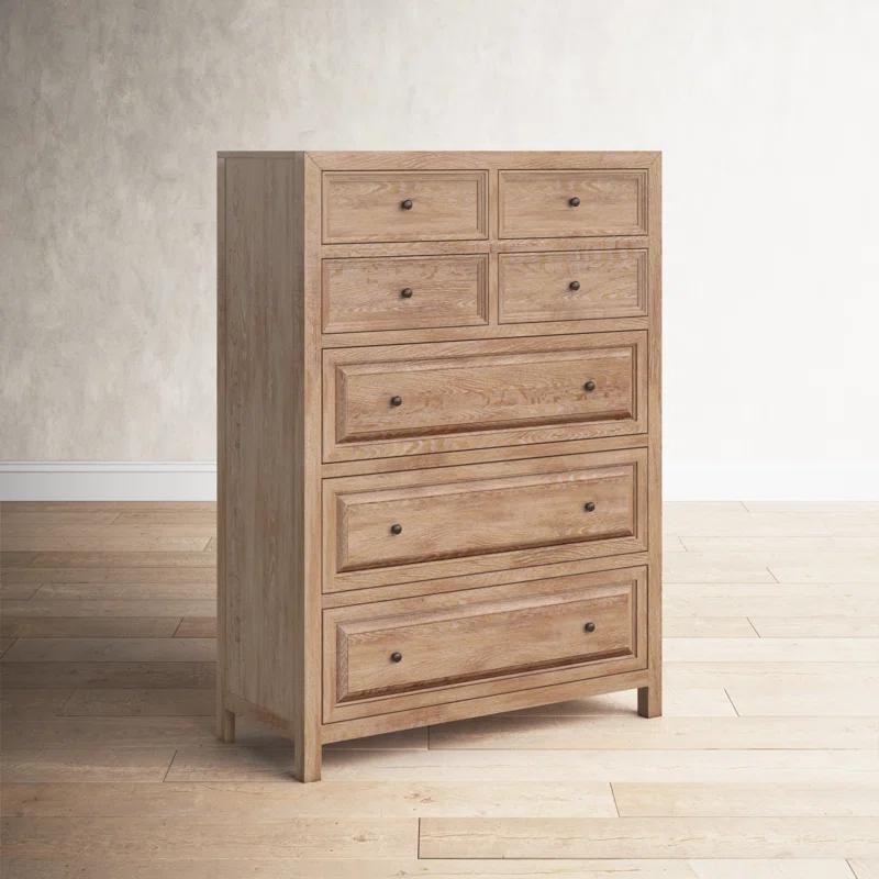 Birch Lane™ Katheryn Solid Wood 42'' W 7 - Drawer Dresser