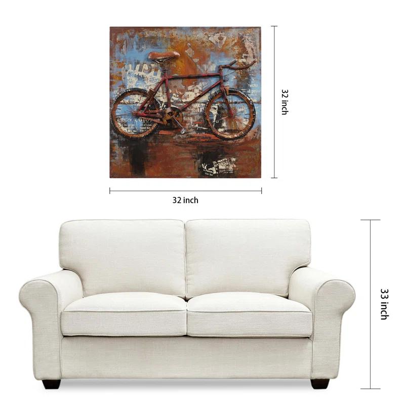 Empire Art Direct 'Biking' 3D Metal Wall Art