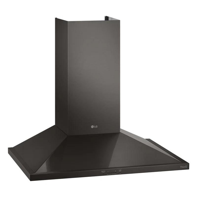 35.4" 600 CFM Ducted Wall Mount Range Hood with Nightlight