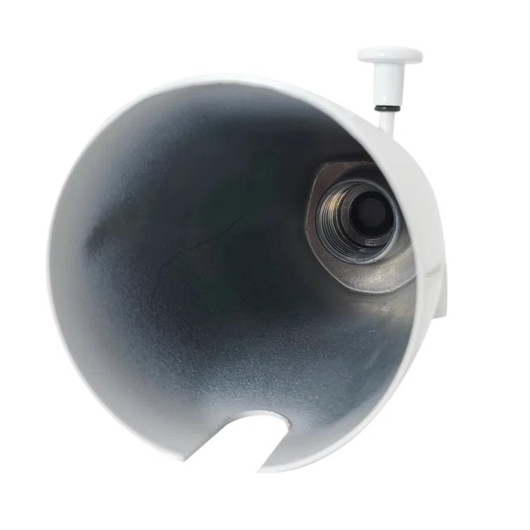 Westbrass 5-1/4" Front Diverter Tub Spout with Tip-Toe Drain and 2-Hole Overflow Trim CO531-26