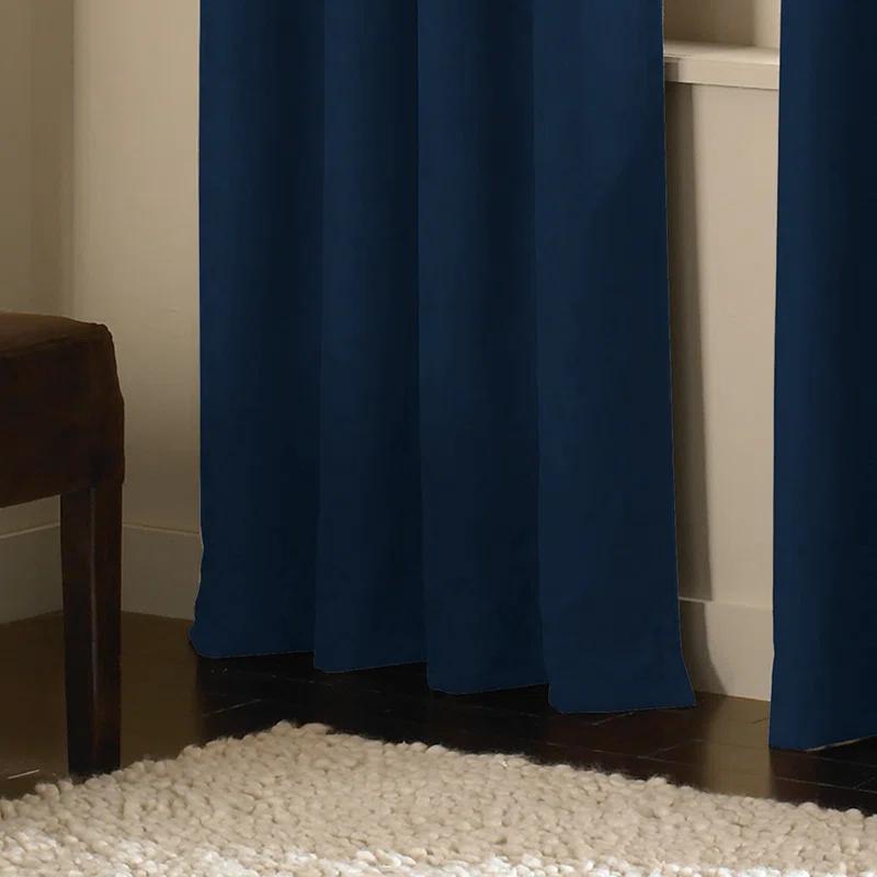 Winston Porter Curtainworks Boehme Solid Room Darkening Grommet Single Curtain Panel