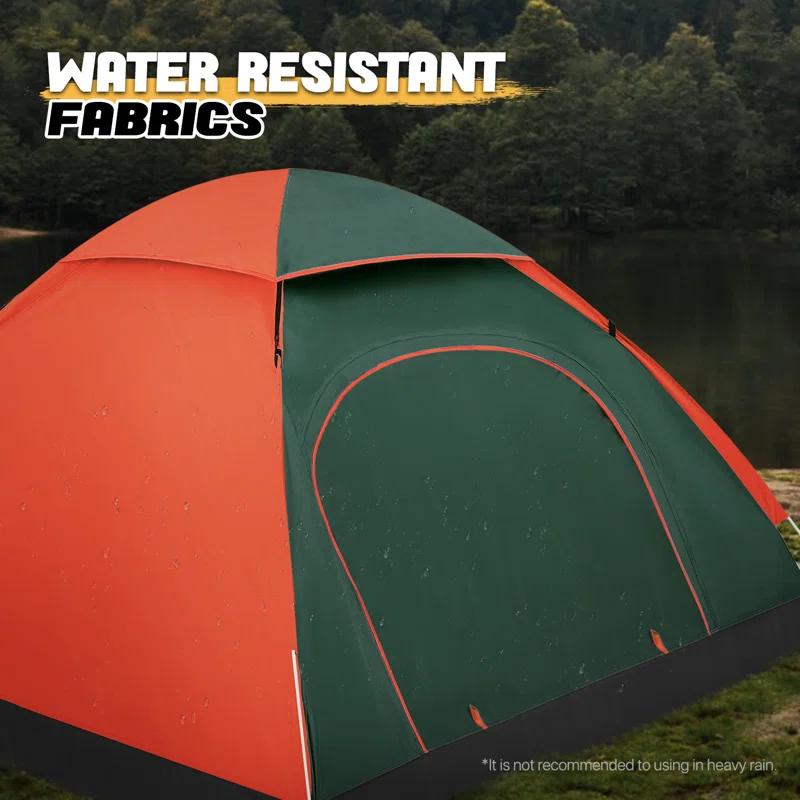 MoNiBloom 2 Person Instant Automatic Pop Up Camping Tent Waterproof Dome Tent with Rain Fly for Outdoor Hiking