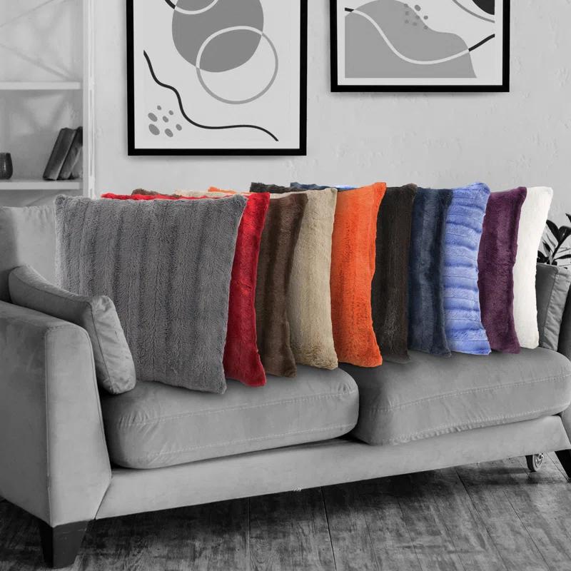 Cheer Collection FRBIN Square Pillow Cover & Insert (Set of 2)