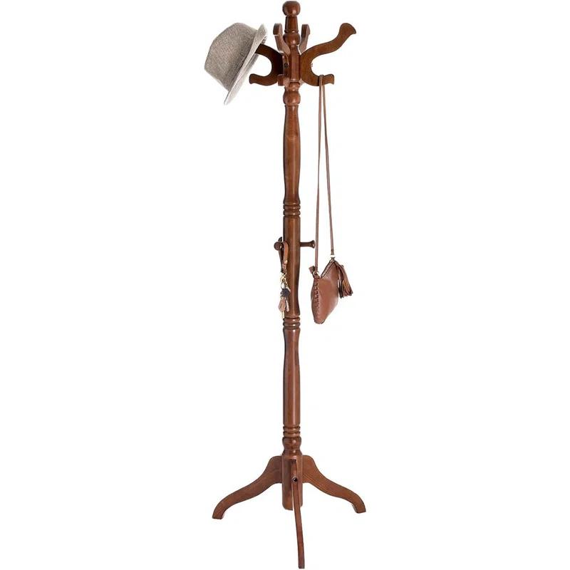 Red Barrel Studio® Coat Rack Free Standing With 11 Hooks